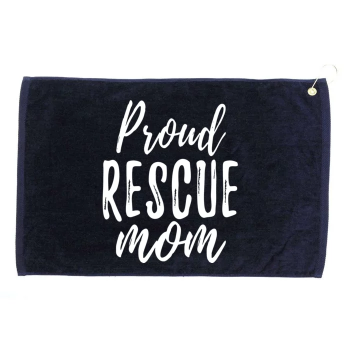 RESCUE MOM Animal Lovers Tee Shelter Dog Cat Love Grommeted Golf Towel