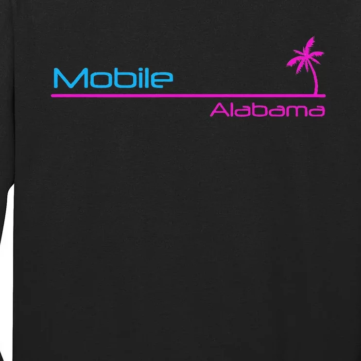 Retro Mobile Alabama Tall Long Sleeve T-Shirt