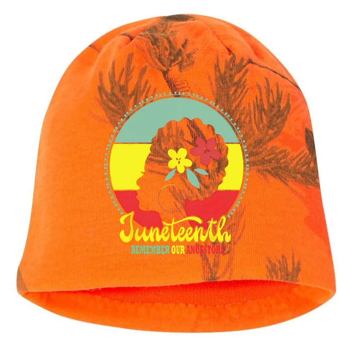 Remembering My Ancestors Juneteenth Celebrate Black Kati - Camo Knit Beanie