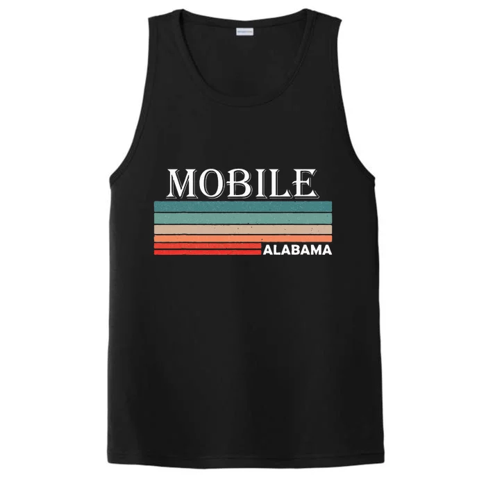 Retro Mobile Alabama Al Souvenir Gift Performance Tank