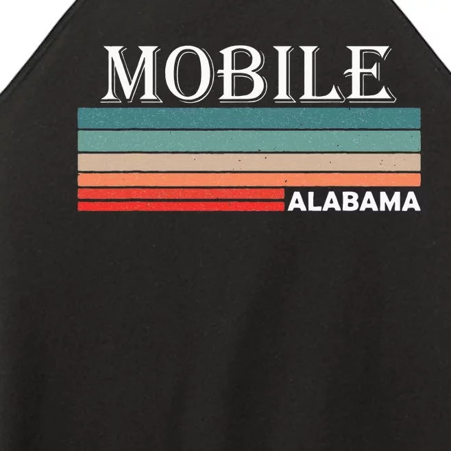 Retro Mobile Alabama Al Souvenir Gift Women’s Perfect Tri Rocker Tank