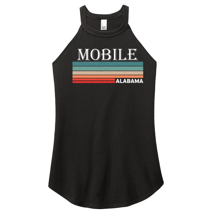 Retro Mobile Alabama Al Souvenir Gift Women’s Perfect Tri Rocker Tank