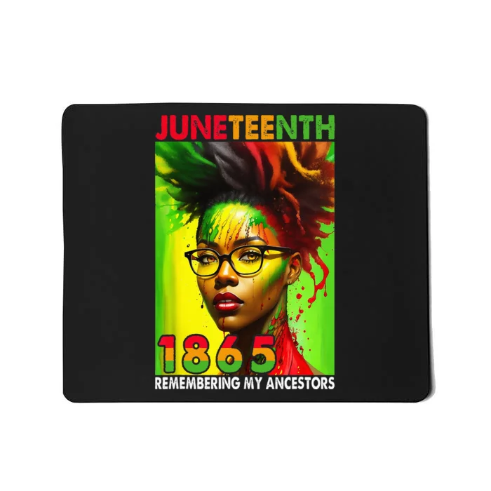 Remembering My Ancestors Juneteenth Black Wo Mousepad