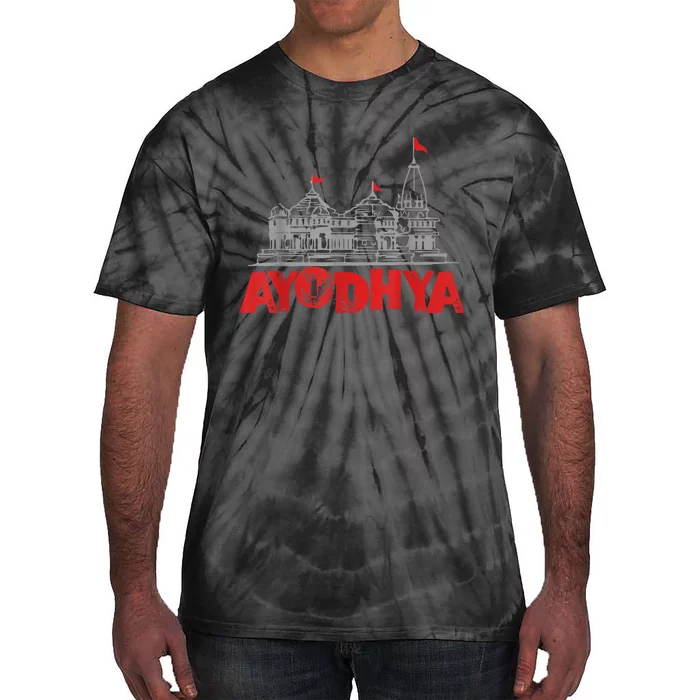 Ram Mandir Ayodhya Tie-Dye T-Shirt