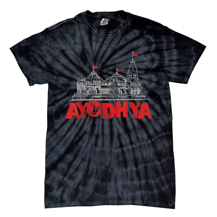 Ram Mandir Ayodhya Tie-Dye T-Shirt