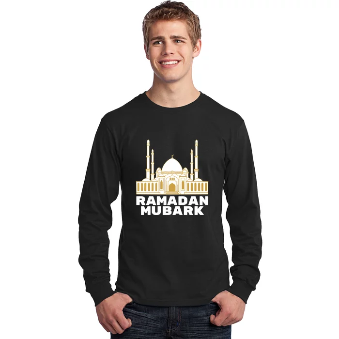 Ramadan Mubarak Arabic Muslims Gift Long Sleeve Shirt