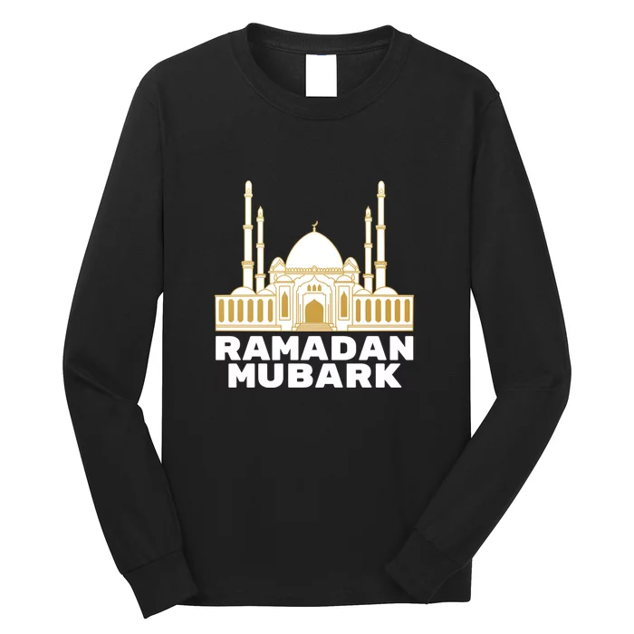 Ramadan Mubarak Arabic Muslims Gift Long Sleeve Shirt