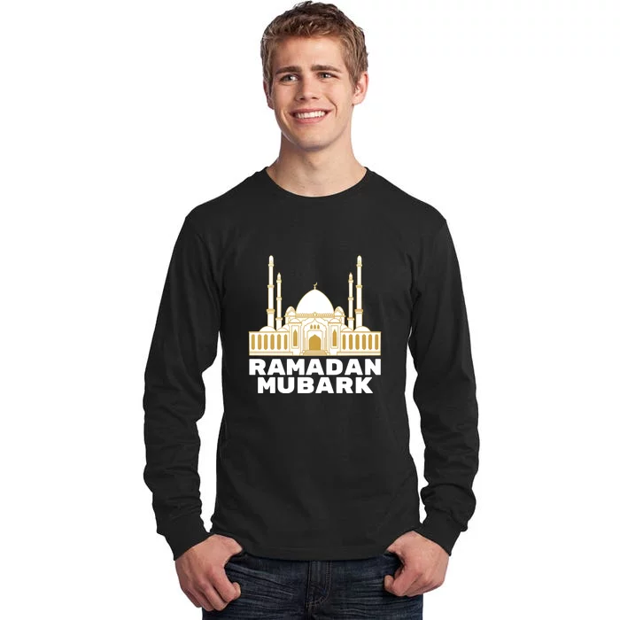 Ramadan Mubarak Arabic Muslims Gift Tall Long Sleeve T-Shirt