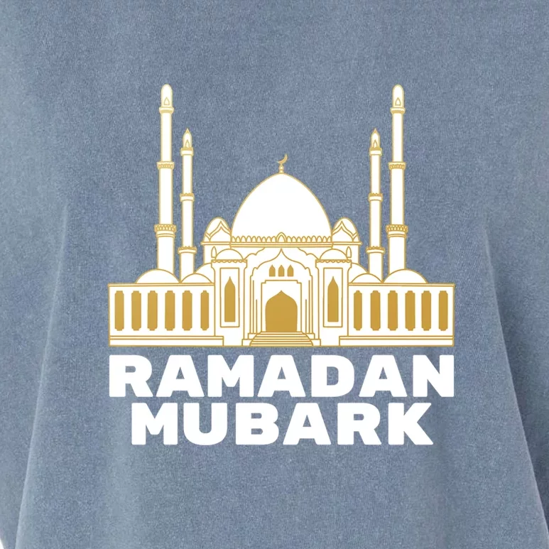 Ramadan Mubarak Arabic Muslims Gift Garment-Dyed Women's Muscle Tee