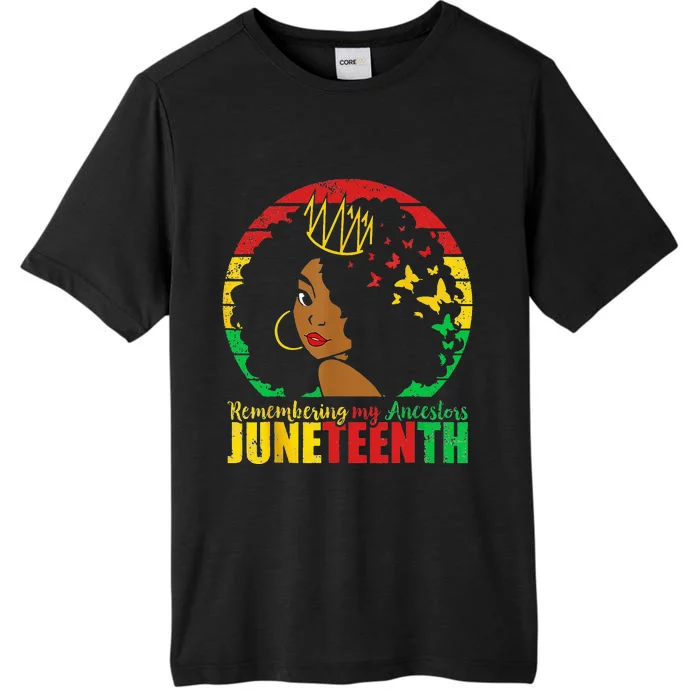 Remembering My Ancestors Juneteenth Black Freedom 1865 ChromaSoft Performance T-Shirt