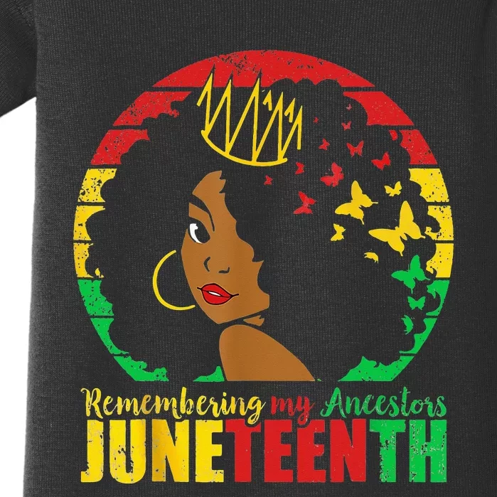 Remembering My Ancestors Juneteenth Black Freedom 1865 Baby Bodysuit