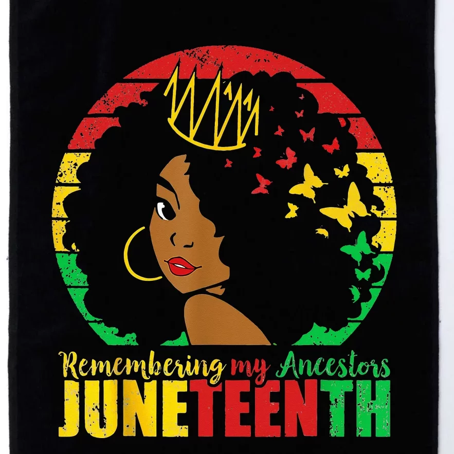 Remembering My Ancestors Juneteenth Black Freedom 1865 Platinum Collection Golf Towel