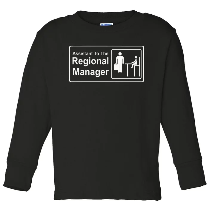 Regional Manager Assistant To The Regional Manager Matching Toddler Long Sleeve Shirt