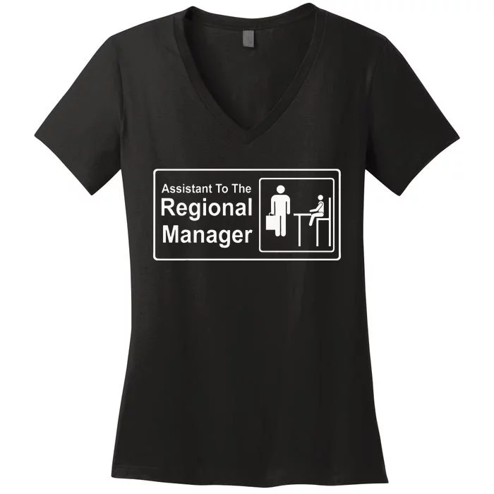 Regional Manager Assistant To The Regional Manager Matching Women's V-Neck T-Shirt