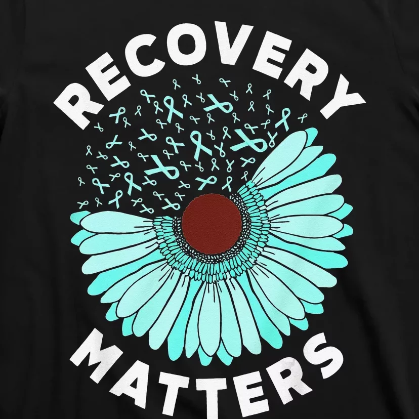 Recovery Matters Alcohol Drug Awareness Addiction Ribbon T-Shirt