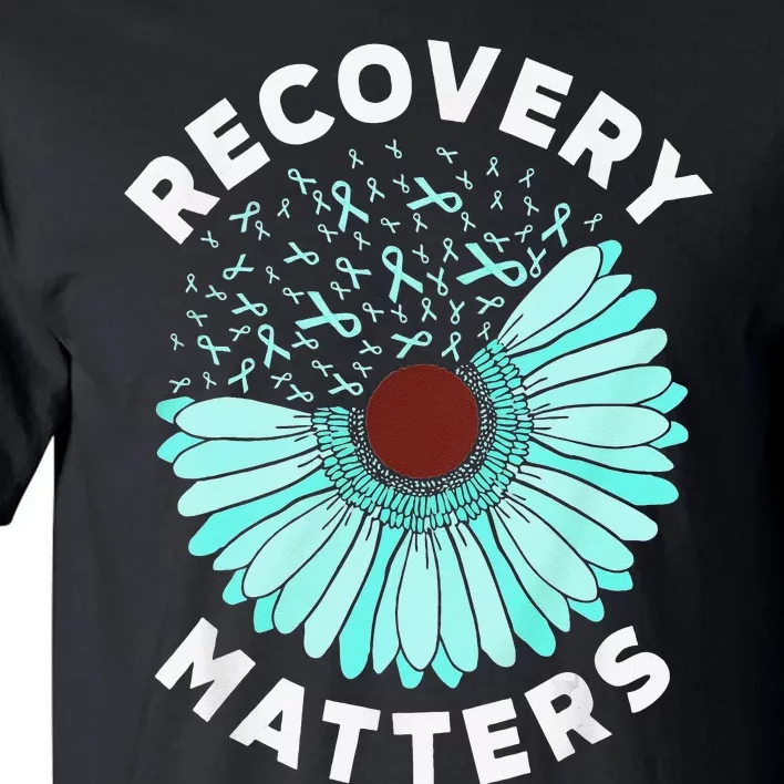 Recovery Matters Alcohol Drug Awareness Addiction Ribbon Tall T-Shirt