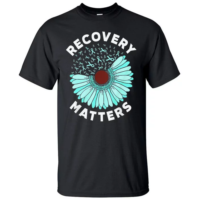 Recovery Matters Alcohol Drug Awareness Addiction Ribbon Tall T-Shirt