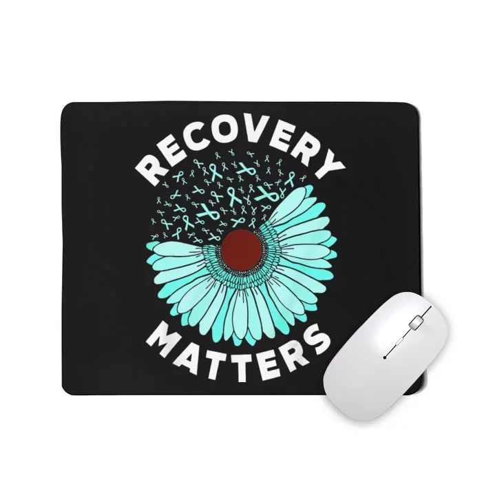 Recovery Matters Alcohol Drug Awareness Addiction Ribbon Mousepad