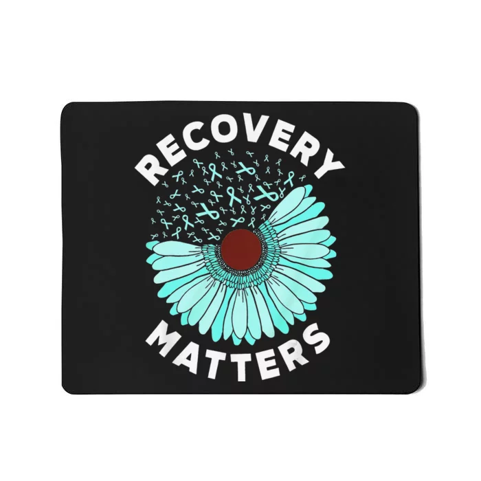 Recovery Matters Alcohol Drug Awareness Addiction Ribbon Mousepad