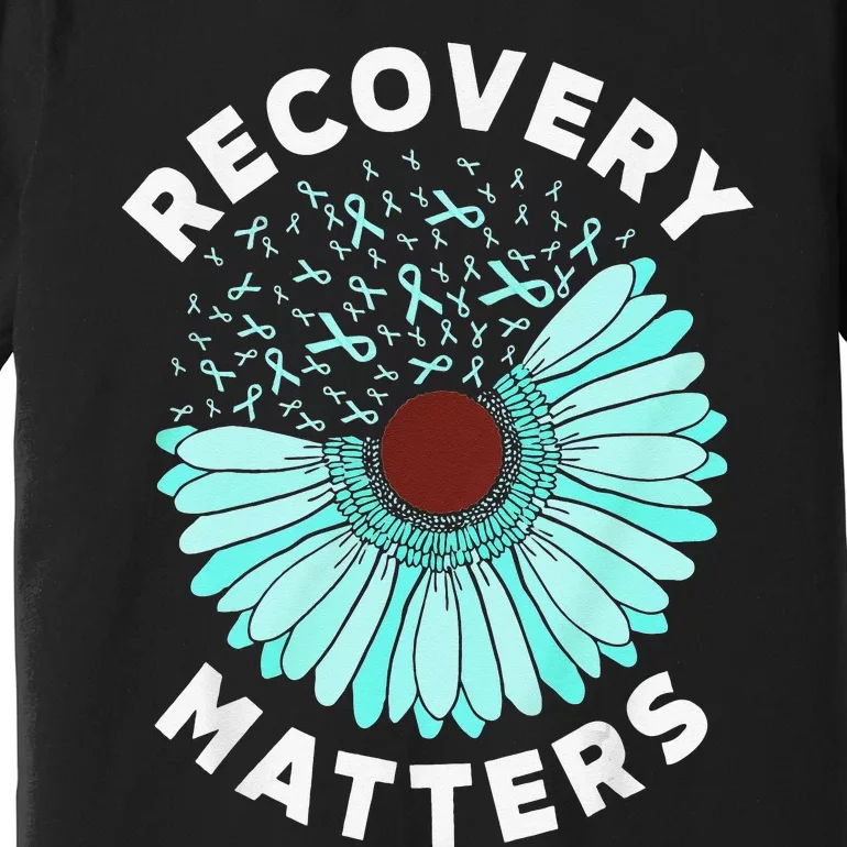 Recovery Matters Alcohol Drug Awareness Addiction Ribbon Premium T-Shirt