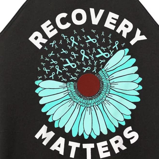 Recovery Matters Alcohol Drug Awareness Addiction Ribbon Women’s Perfect Tri Rocker Tank