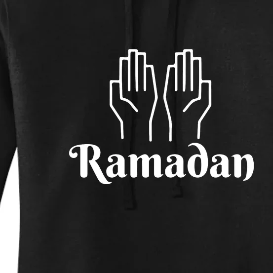 Ramadan Mubarak Arabic Hands Ramadan Gift Women's Pullover Hoodie