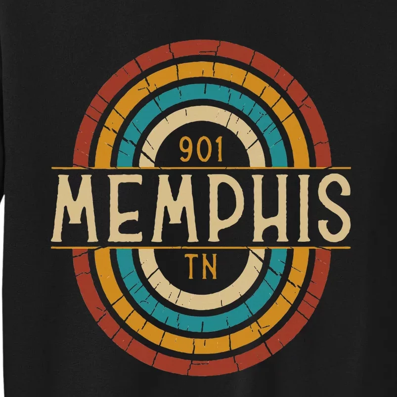 Retro Memphis Area Code 901 Residents State Tennessee Tall Sweatshirt