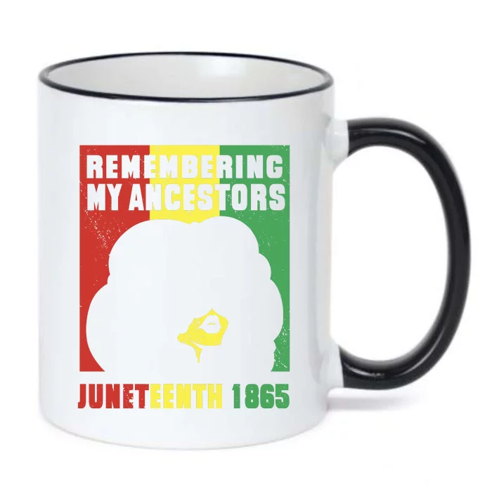 Remembering My Ancestors Juneteenth Black Freedom 1865 Black Color Changing Mug