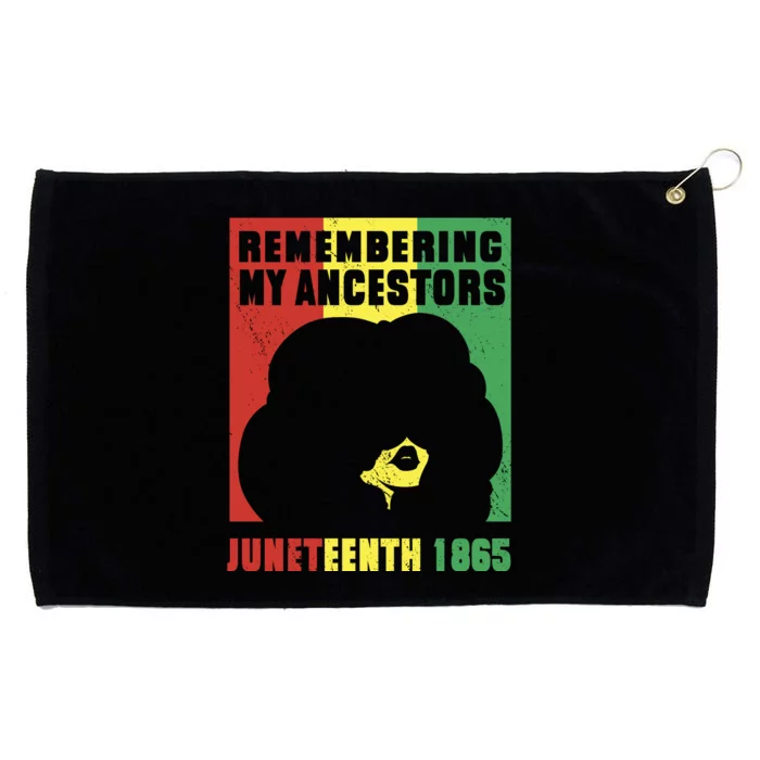 Remembering My Ancestors Juneteenth Black Freedom 1865 Grommeted Golf Towel