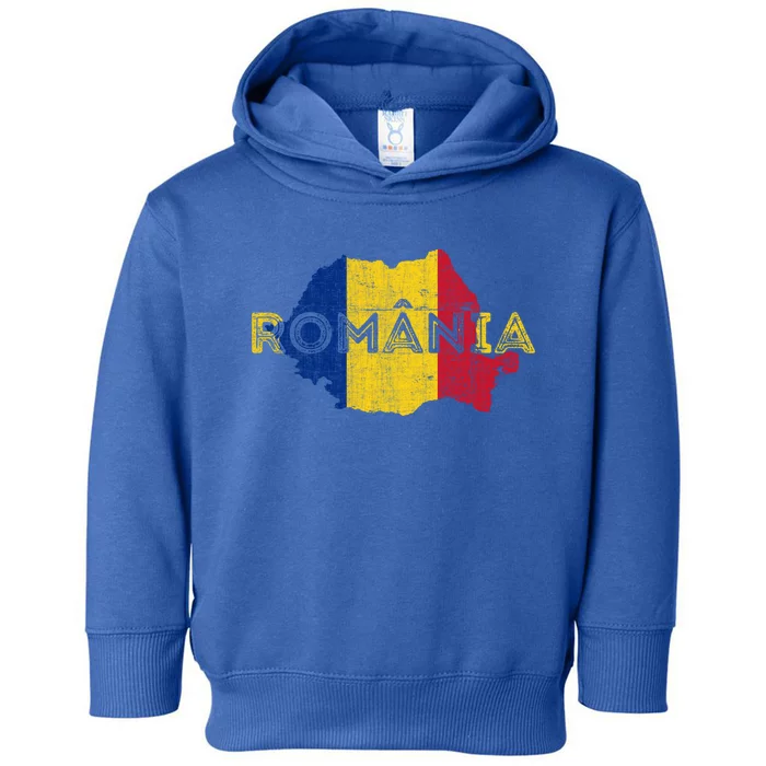 Roian Map And Flag Souvenir Gift Distressed Roia Meaningful Gift Toddler Hoodie