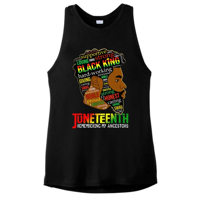 Remembering My Ancestors Juneteenth Ladies Tri-Blend Wicking Tank