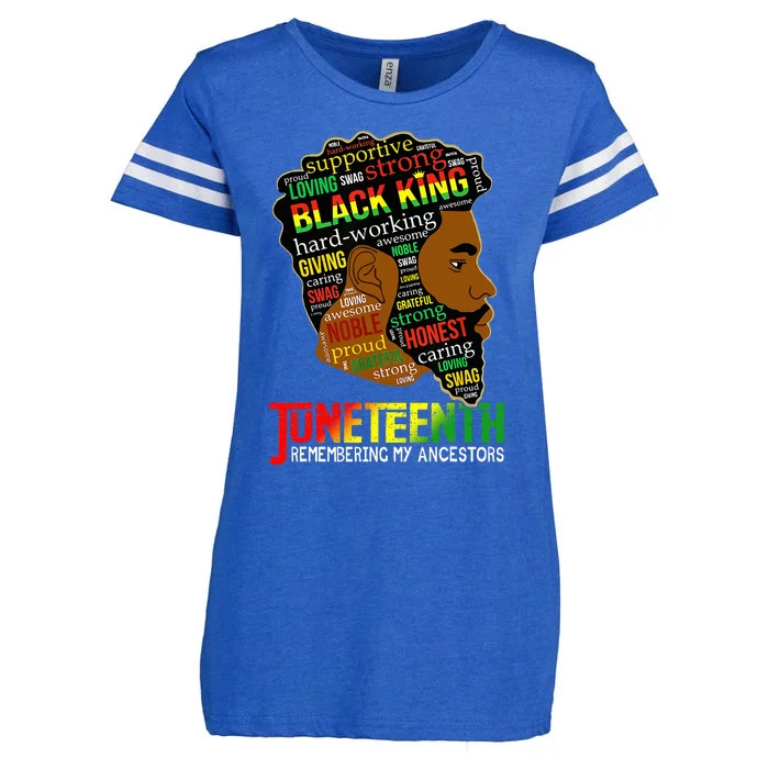 Remembering My Ancestors Juneteenth Enza Ladies Jersey Football T-Shirt