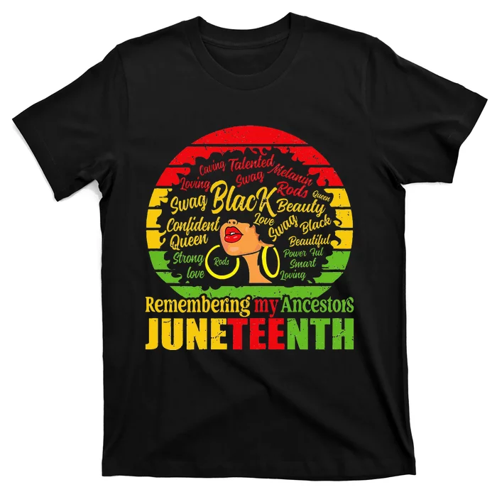 Remembering My Ancestors Juneteenth T-Shirt