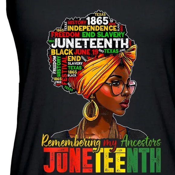 Remembering My Ancestors Juneteenth Ladies Essential Flowy Tank