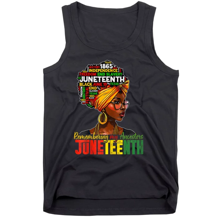 Remembering My Ancestors Juneteenth Tank Top