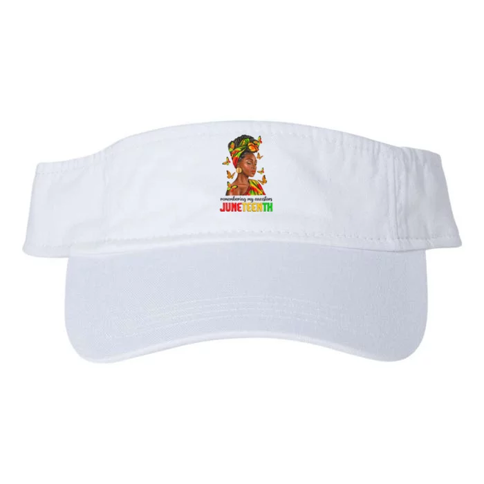 Remembering My Ancestors Juneteenth Celebrate Black Women Valucap Bio-Washed Visor