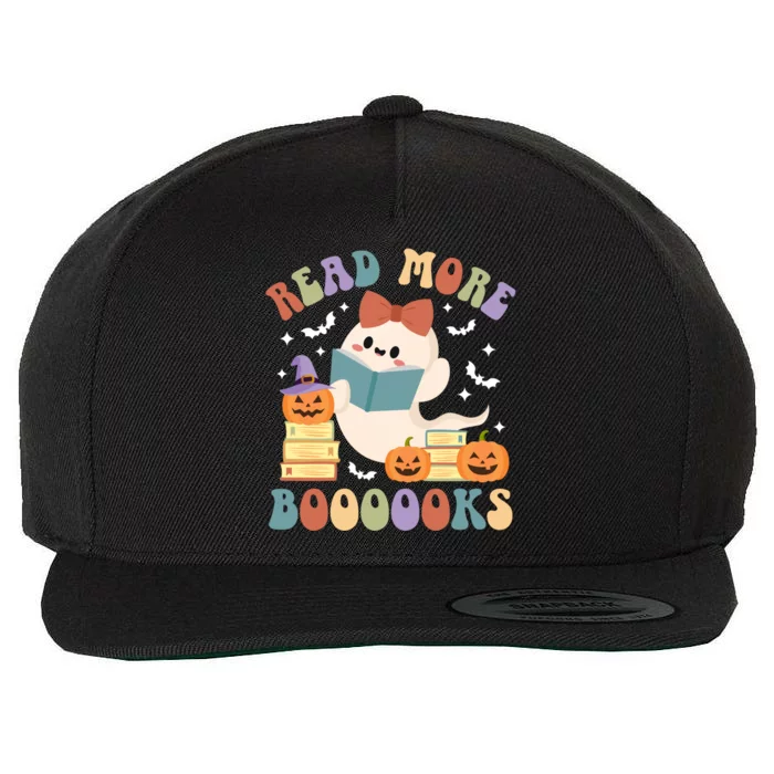 Read More Boooooks Spooky Teacher Halloween Teaching Gift Wool Snapback Cap