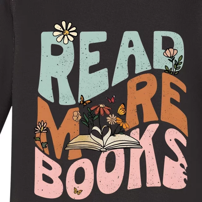 Read More Books Book Lover Bookworm Baby Long Sleeve Bodysuit