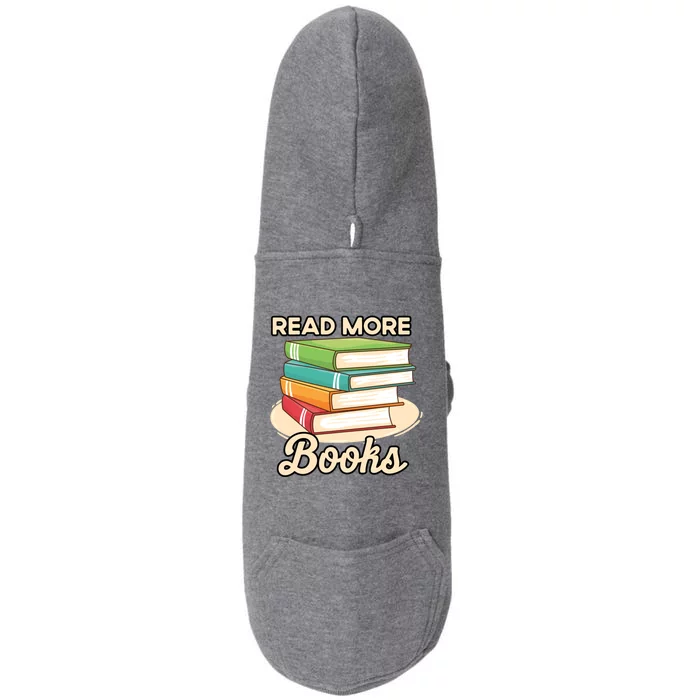 Read More Books Case National Read A Book Day Gift Doggie 3-End Fleece Hoodie