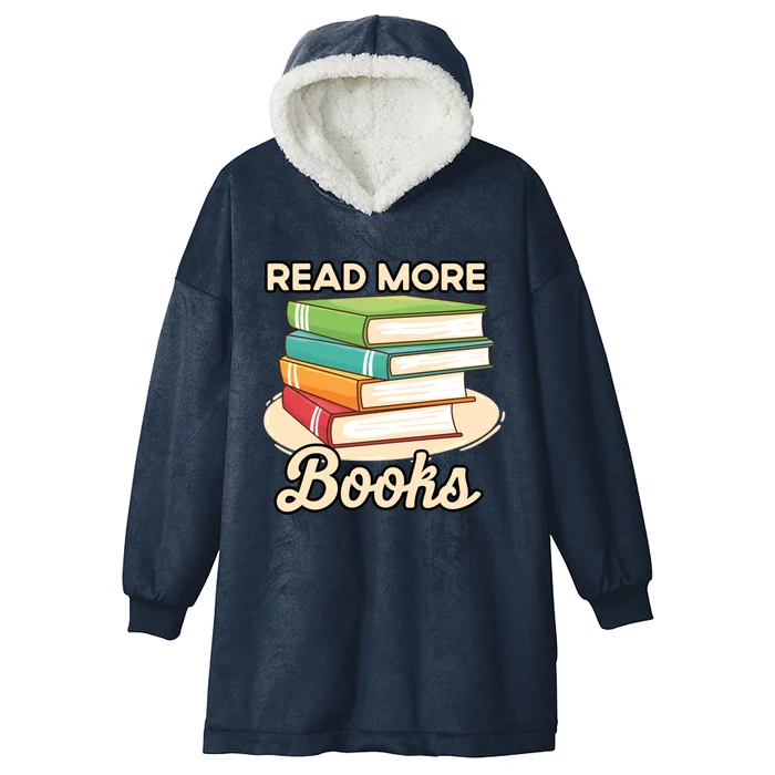 Read More Books Case National Read A Book Day Gift Hooded Wearable Blanket