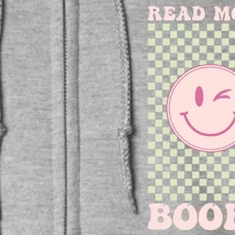 Read More Books Pink Smiley Book Lover Gifts Education Full Zip Hoodie