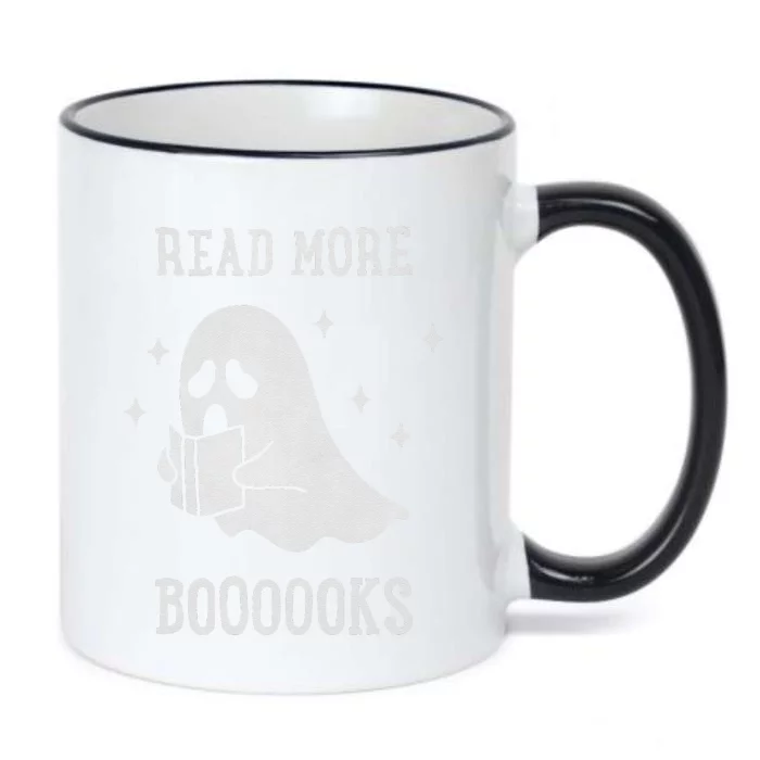 Read More Boooooks Cute Ghost Read More Boooooks Halloween Black Color Changing Mug