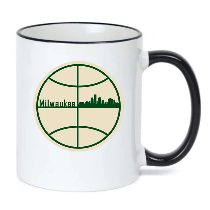 Retro Milwaukee Basketball Home Game Baskeball Fan Black Color Changing Mug