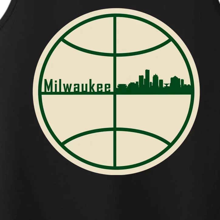 Retro Milwaukee Basketball Home Game Baskeball Fan Performance Tank