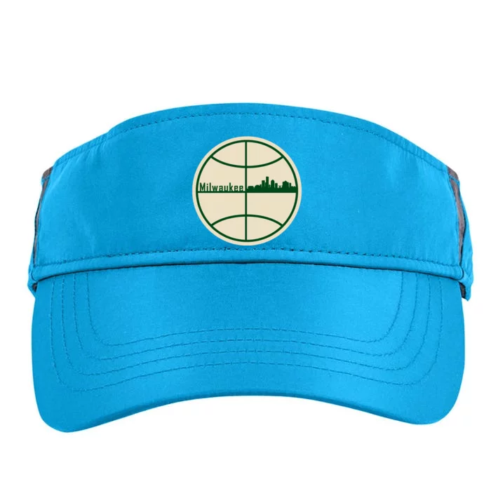 Retro Milwaukee Basketball Home Game Baskeball Fan Adult Drive Performance Visor