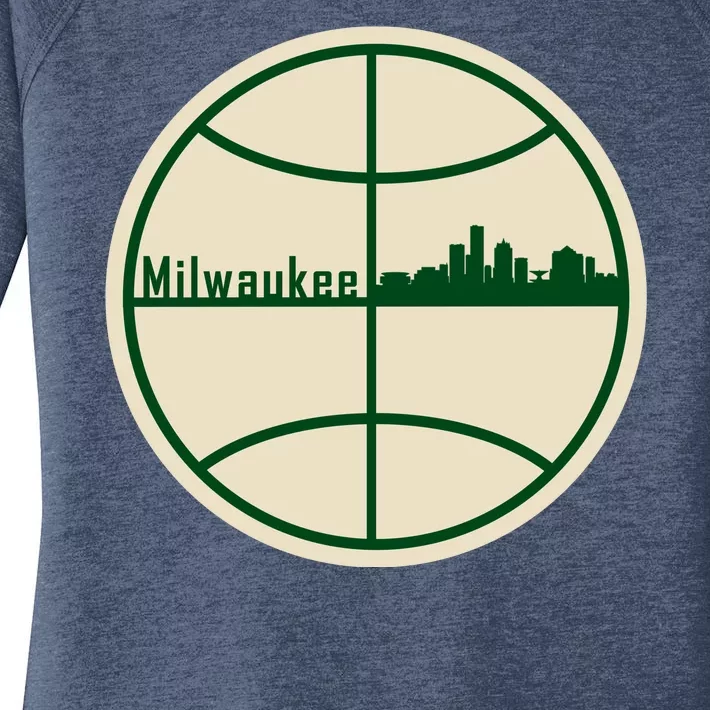 Retro Milwaukee Basketball Home Game Baskeball Fan Women's Perfect Tri Tunic Long Sleeve Shirt