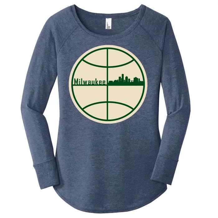 Retro Milwaukee Basketball Home Game Baskeball Fan Women's Perfect Tri Tunic Long Sleeve Shirt