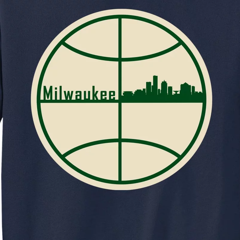 Retro Milwaukee Basketball Home Game Baskeball Fan Tall Sweatshirt