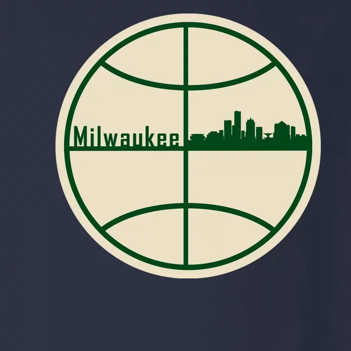 Retro Milwaukee Basketball Home Game Baskeball Fan Toddler Long Sleeve Shirt