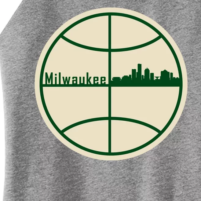 Retro Milwaukee Basketball Home Game Baskeball Fan Women’s Perfect Tri Rocker Tank